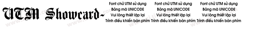 UTM Showcard字体转换